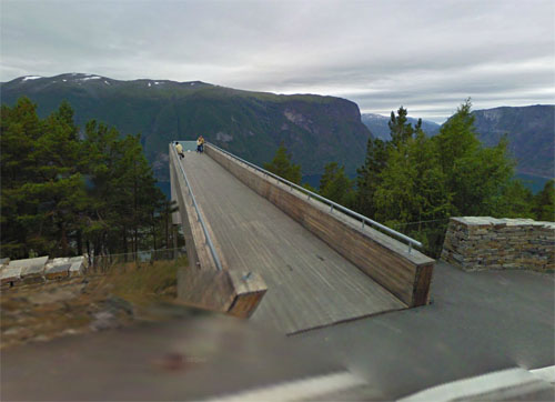2014 - Stegastein Utsiktspunkt at Björkavegen (FV243) near Aurland - N (Google Streetview)
