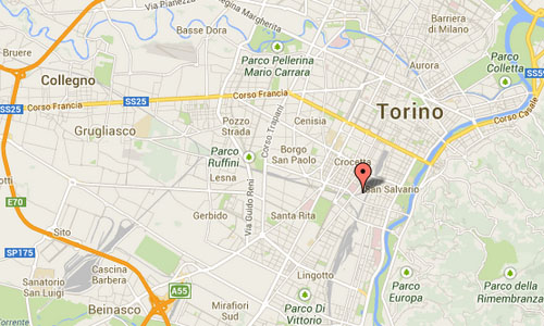 Via Agostino da Montefeltro in Turin maps2