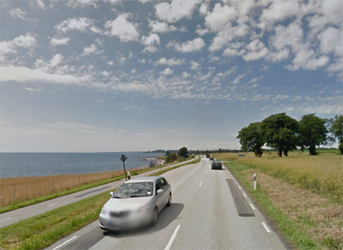 2014 - Västra Kustvägen in Ystad (Google Streetview)