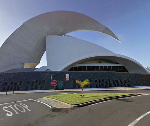 2014 - Auditorio de Tenerife Adán Martín on Av. Constitución, nº 1 in Santa Cruz de Tenerife - Spain (Google Streetview)
