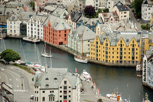 Buildings at Alesund waterfront