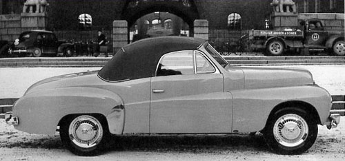 1950 – Volvo P445 Cabriolet by Gustaf Nordbergs Vagnfabrik