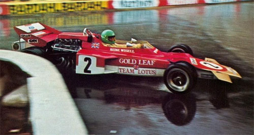 1971 - Reine Wisell - Gold Leaf Team Lotus- Lotus 72C