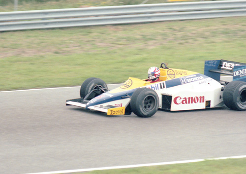 Nigel Mansell with Williams-Honda FW10
