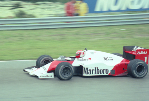 Niki Lauda with McLaren-TAG MP4-2b