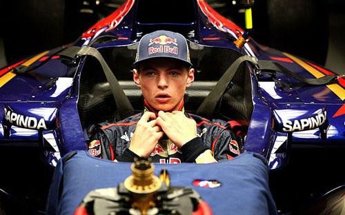 Max Verstappen on his debute for Toro Rosso in 2014.