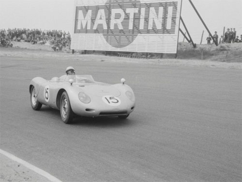 1959 - Carel Godin de Beaufort driving Porsche RSK at Dutch Grand Prix