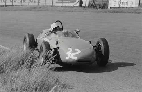 1963 - Carel Godin de Beaufort drives car number 32, a Porsche 718 at Dutch Grand Prix