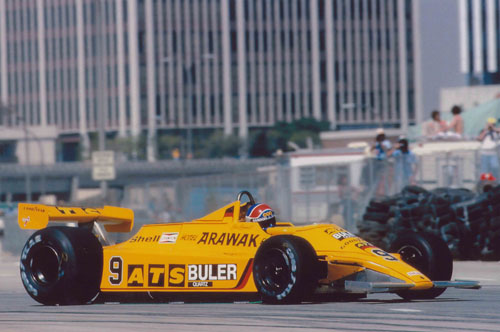 1980 - Jan Lammers with ATS at US GP Long Beach