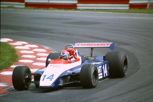 1980 - Jan Lammers with Ensign N180 at British Grand Prix Brands Hatch