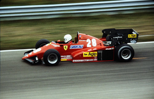 1983 - Rene Arnoux with Ferrari