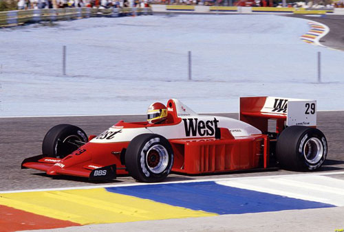 1986 - Huub Rothengatter with Zakspeed F1