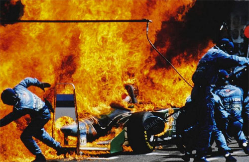 1994 - Jos Verstappen with Benetton at German Grand Prix