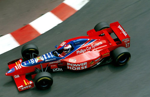 1996 - Jos Verstappen with the Footwork Hart FA17 V8