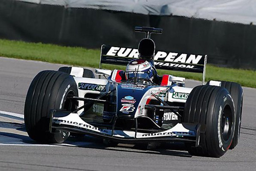 2003 - Jos Verstappen with European Minardi PS03