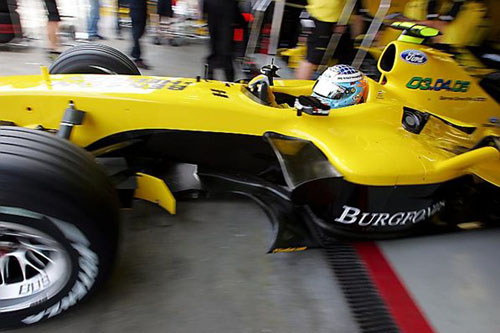 2004 - Robert Doornbos with Jordan Ford at Brazilian Grand Prix