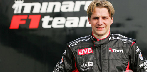 2004 - Misano Italy, Albers tests Minardi and is announced as their driver for 2005