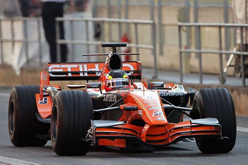 2007 - Giedo van der Garde with Spyker F1