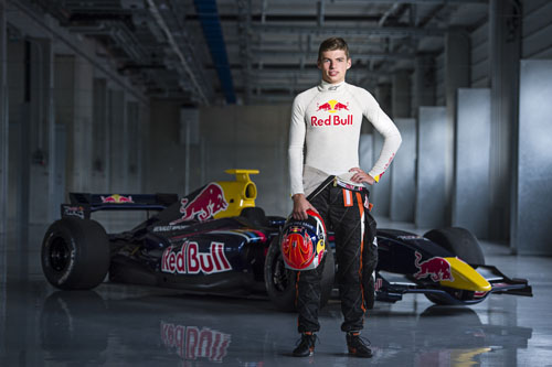 Max Verstappen poses for a portrait at the Red Bull Ring in Spielberg, Austria on August 12th, 2014