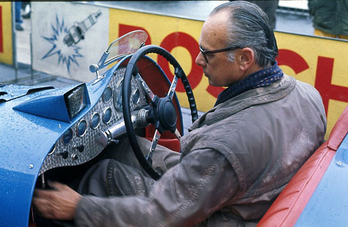 1977 - Dries van der Lof in his Delahaye MS 135 during the  Oldtimer Grand Prix on the Nürburgring