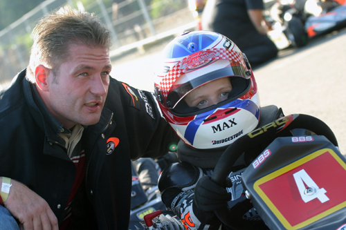 Jos Verstappen with son Max