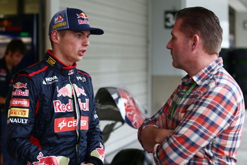 Max Verstappen with father Jos