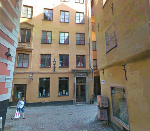 2015 - Köpmangatan in Gamla Stan,  Stockholm (Google Streetview)