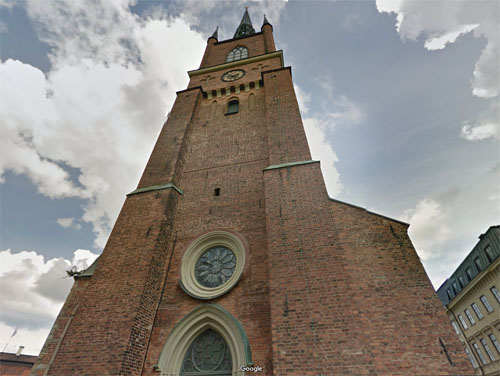 2015 - Riddarholmskyrkan at Birger Jarls torg in Stockholm (Google Streetview)