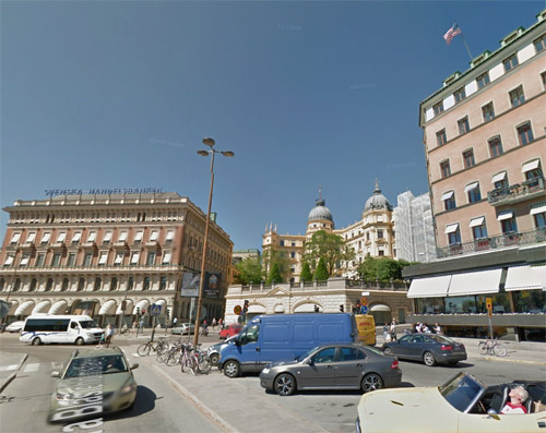 2015 - Södra Blasieholmskajen  in Stockholm (Google Streetview)
