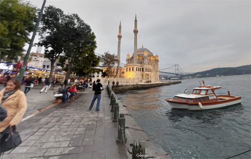 2016 - Ortaköy Mosque in Istanbul (Google Streetview)