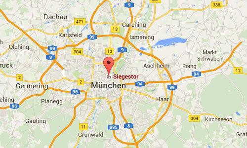 2016 - Siegestor in Munich Maps01