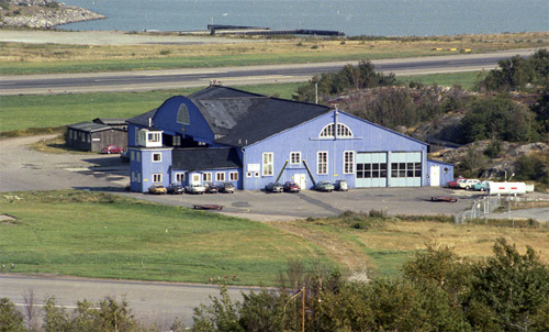 1977 - Blå Hangaren - The Blue Hangar at Torslanda Airport (www.torslandaflygplats.se)