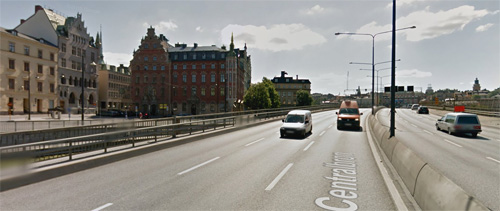 2016 - Centralbron in Stockholm (Google Streetview)