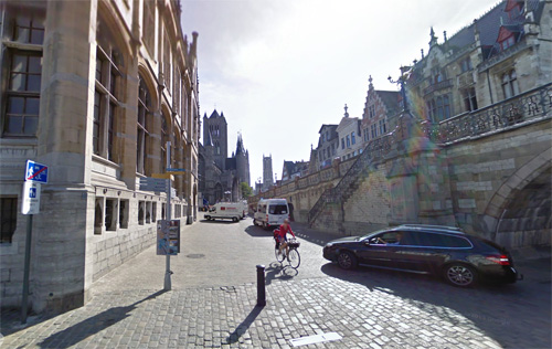 2016 - Graslei and Pakhuisstraat in Gent , Belgium (Google Streetview)