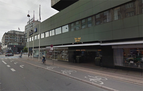 2016 - Radisson Blu Royal Hotel at Hammerichsgade 1 in Copenhagen (Google Streetview)