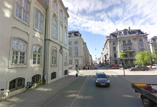 2016 - Bredgade near Frederiksgade in Copenhagen, Denmark (Google Streetview)
