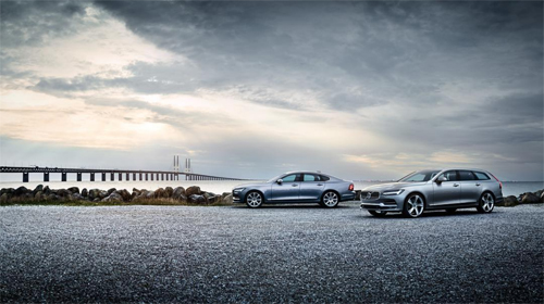 2016 - Volvo S90 and V90 at Ø̈resundsbron near Malmö