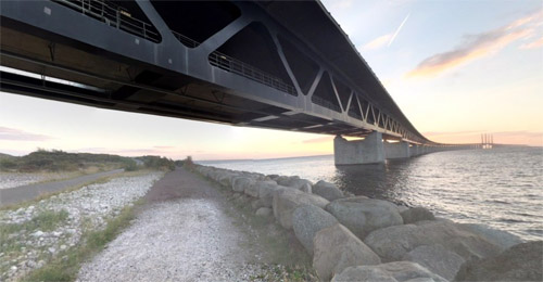 2016 - Öresundsbron near Malmö (Google Streetview)