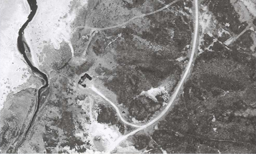 1954 - Det Gula Huset on old map