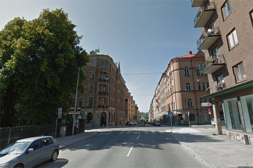 2016 - Styrmansgatan near Storgatan on Östermalm in Stockholm (Google Streetview)