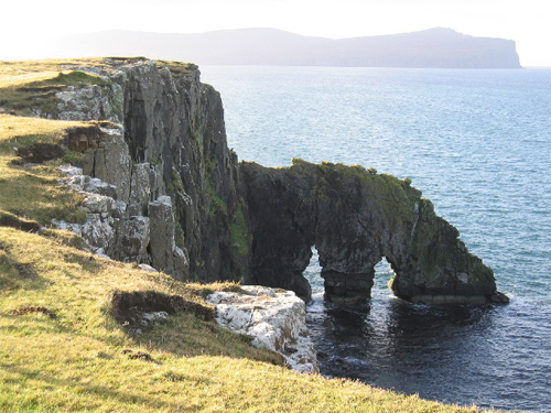 2016 - Double Sea Arch at Ardmore Point - Copyright John Allan