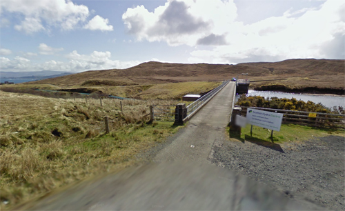 2016 - Loch Leathan Dam near Portee on Skye, UK (Google Streetview)